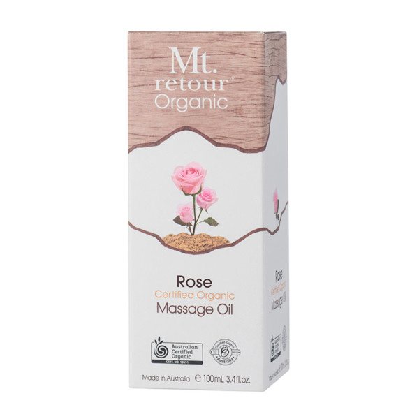 Certified Organic Rose Massage Oil (MR55) 100mL - Image 2