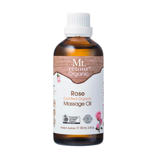 Certified Organic Rose Massage Oil (MR55) 100mL - Image 3