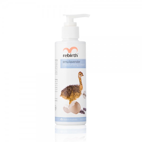 Rebirth Emu Lavender Moisturising Cream (RB33) 200mL - Image 4