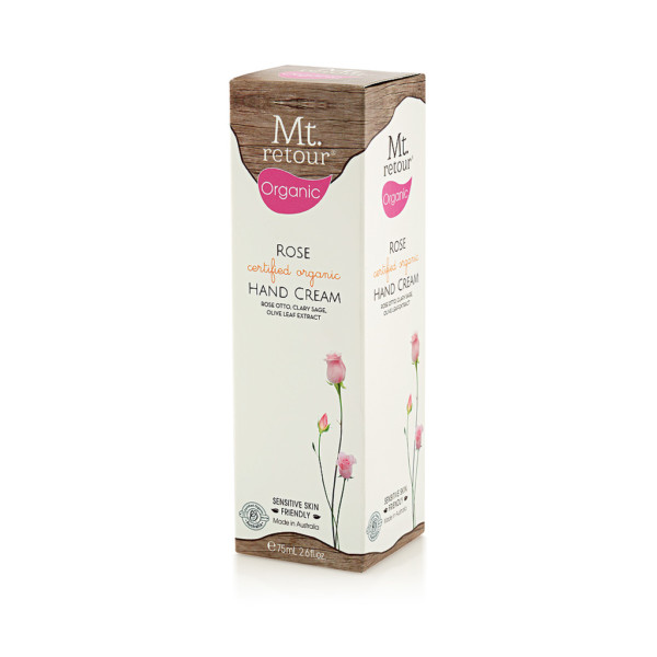Mt.Retour Certified Organic Rose Hand Cream (MR32) 75ml - Image 2